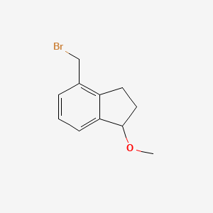 molecular formula C11H13BrO B8413741 4-(Bromomethyl)-1-methoxyindane 