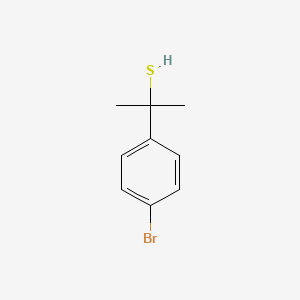molecular formula C9H11BrS B8413755 p-Bromo-alpha,alpha-dimethyl-alpha-toluenethiol 