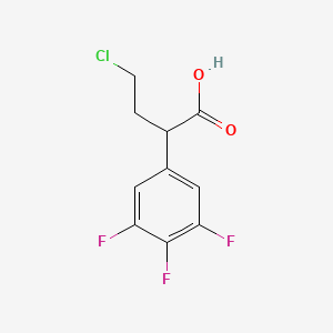 molecular formula C10H8ClF3O2 B8413757 4-Chloro-2-(3,4,5-trifluorophenyl)butyric acid 