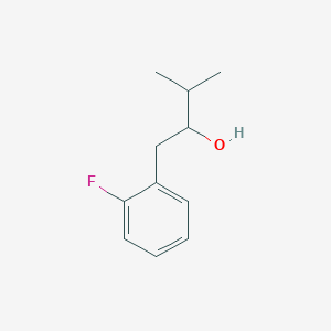 molecular formula C11H15FO B8413771 (+)-1-(2-Fluorophenyl)-3-methylbutane-2-ol 