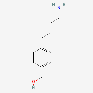 molecular formula C11H17NO B8413779 4-(4-Hydroxymethylphenyl)butylamine 