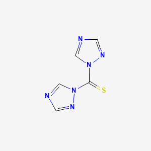 molecular formula C5H4N6S B8413883 1,1'-Thiocarbonyl-di-(1,2,4)-triazole CAS No. 63976-76-1