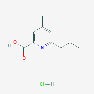 molecular formula C11H16ClNO2 B8413902 6-Isobutyl-4-methyl-pyridine-2-carboxylic acid hydrochloride 
