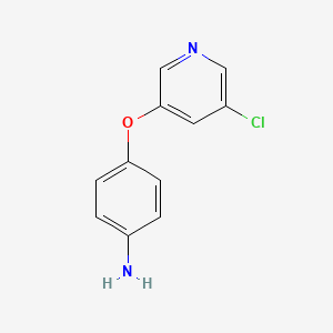 molecular formula C11H9ClN2O B8413921 5-(4-Aminophenoxy)-3-chloropyridine 