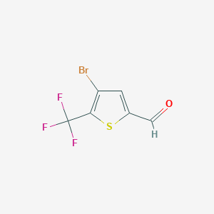4-Bromo-5-(trifluoromethyl)thiophene-2-carbaldehyde
