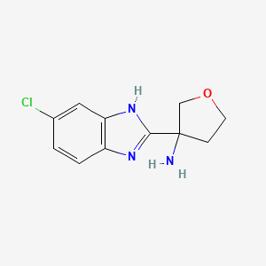 3-(5-Chloro-1H-benzoimidazol-2-yl)-tetrahydro-furan-3-ylamine