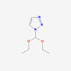 molecular formula C7H13N3O2 B8414032 N-diethoxymethyltriazole 