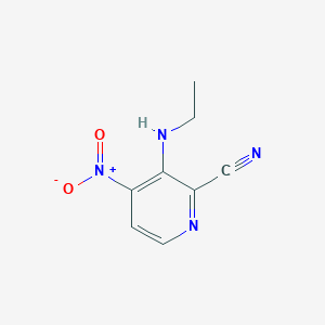 3-Ethylamino-4-nitro-pyridine-2-carbonitrile