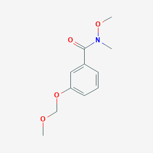 molecular formula C11H15NO4 B8414097 3-methoxymethoxy-N-methoxy-N-methylbenzamide 