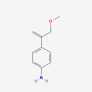 molecular formula C10H13NO B8414128 4-(1-Methoxymethyl-ethenyl)aniline 