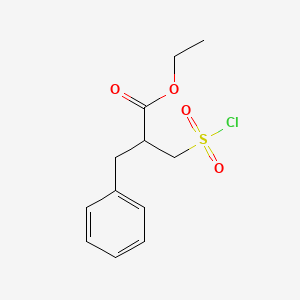 Ethyl 2-benzyl-3-chlorosulphonylpropionate