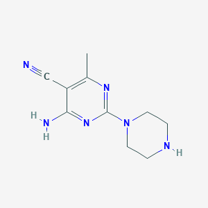 4-Amino-6-methyl-2-piperazin-1-ylpyrimidine-5-carbonitrile