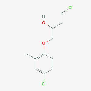 molecular formula C11H14Cl2O2 B8414225 4-Chloro-1-(4-chloro-2-methylphenoxy)-2-butanol 