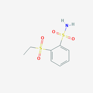 molecular formula C8H11NO4S2 B8414231 2-(Ethylsulfonyl)benzenesulfonamide 