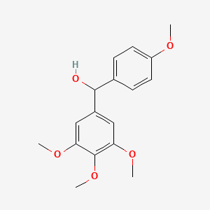 molecular formula C17H20O5 B8414250 (3,4,5-Trimethoxyphenyl)(4-methoxyphenyl)methanol 
