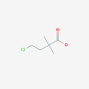 molecular formula C6H10ClO2- B8414272 4-Chloro-2,2-dimethylbutanoate 