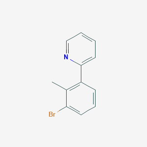 molecular formula C12H10BrN B8414333 2-(3-Bromo-2-methyl-phenyl)-pyridine 
