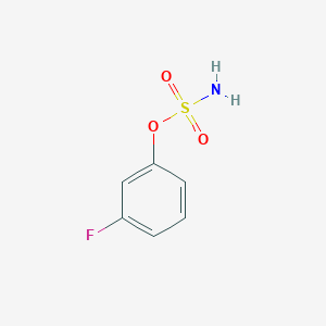 molecular formula C6H6FNO3S B8414438 Sulfamic acid 3-fluorophenyl ester 