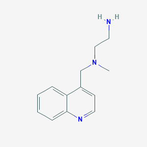 molecular formula C13H17N3 B8414452 N1-Methyl-N1-quinolin-4-ylmethyl-ethane-1,2-diamine 