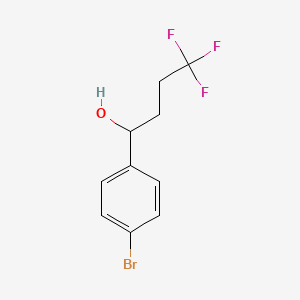 molecular formula C10H10BrF3O B8414495 1-(4-Bromophenyl)-4,4,4-trifluorobutan-1-ol 