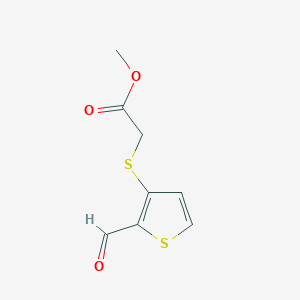 Methyl (2-formyl-3-thienylthio)acetate