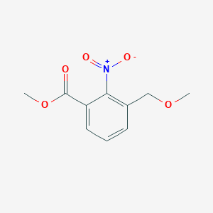 molecular formula C10H11NO5 B8414548 Methyl 3-methoxymethyl-2-nitrobenzoate 