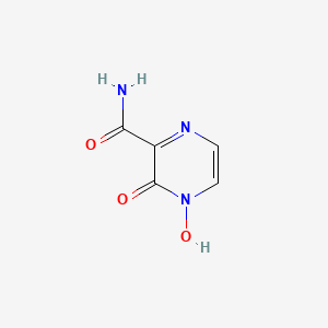 molecular formula C5H5N3O3 B8414563 3-Hydroxy-2-pyrazinecarboxamide 4-oxide 