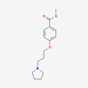 molecular formula C15H21NO3 B8414624 Methyl 4-[3-(1-Pyrrolidinyl)propoxy]benzoate 