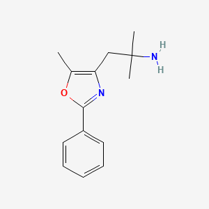 1,1-Dimethyl-2-(5-methyl-2-phenyl-oxazol-4-yl)-ethylamine
