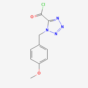 1-(4-methoxybenzyl)-1H-tetrazole-5-carbonyl chloride