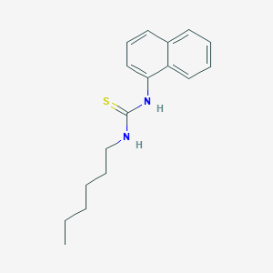 molecular formula C17H22N2S B8414758 N-hexyl-N'-1-naphthalenylthiourea 