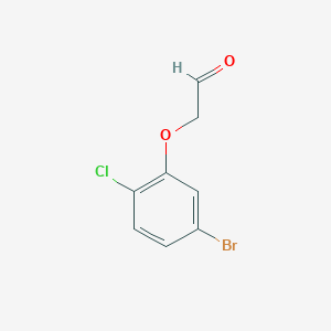 molecular formula C8H6BrClO2 B8414789 2-(5-Bromo-2-chlorophenoxy)acetaldehyde 