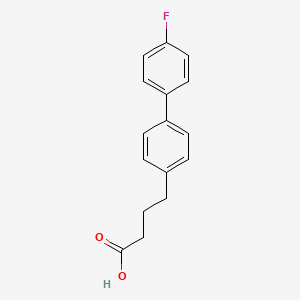 molecular formula C16H15FO2 B8414821 4-(4'-Fluoro-4-biphenylyl)-butyric acid 