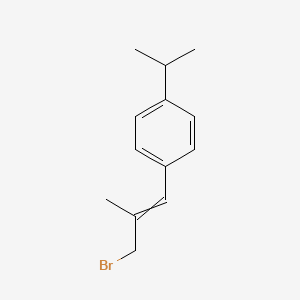 molecular formula C13H17Br B8414853 1-(3-Bromo-2-methyl-1-propenyl)-4-isopropylbenzene 
