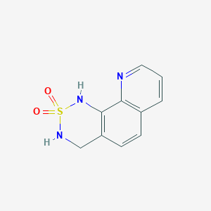 molecular formula C10H9N3O2S B8414880 1,4-Dihydro-2H-3-thia-2,4,5-triaza-phenanthrene 3,3-dioxide 
