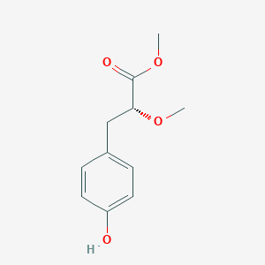 molecular formula C11H14O4 B8414906 (R)-3-(4-Hydroxy-phenyl)-2-methoxy-propionic acid methyl ester 