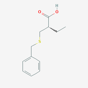 molecular formula C12H16O2S B8414912 2-(S)-(Phenylmethylthiomethyl)butanoic Acid 