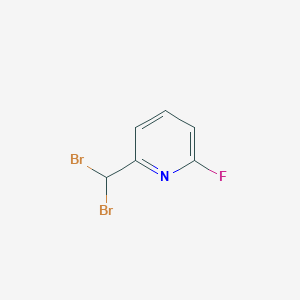 molecular formula C6H4Br2FN B8415036 2-Dibromomethyl-6-fluoropyridine 