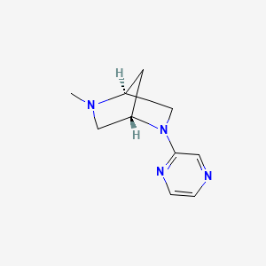 molecular formula C10H14N4 B8415075 (S,S)-2-Methyl-5-(2-pyrazinyl)-2,5-diazabicyclo[2.2.1]heptane 