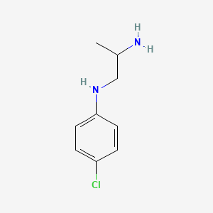 molecular formula C9H13ClN2 B8415088 2-(4-Chloroanilino)-1-methylethylamine 