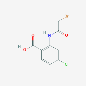 molecular formula C9H7BrClNO3 B8415128 4-Chloro-2-(bromoacetamido)benzoic Acid 