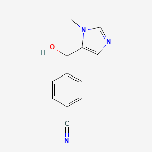 4-(hydroxy(1-methyl-1H-imidazol-5-yl)methyl)benzonitrile