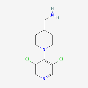 (1-(3,5-Dichloropyridin-4-yl)piperidin-4-yl)methanamine