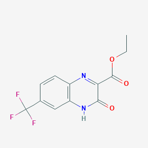 ethyl 3-oxo-6-(trifluoromethyl)-4H-quinoxaline-2-carboxylate