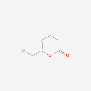 molecular formula C6H7ClO2 B8415208 (-)-6-Chloromethyldihydropyran-2-one 