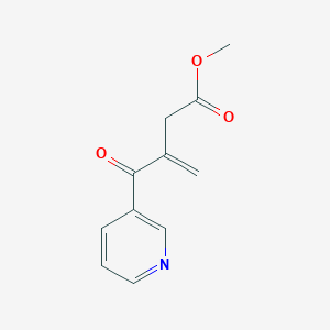 molecular formula C11H11NO3 B8415219 Methyl 3-(3-Pyridylcarbonyl)but-3-enoate 