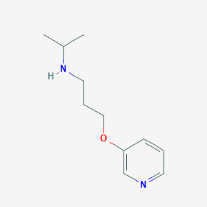 molecular formula C11H18N2O B8415241 (Methylethyl)(3-(3-pyridyloxy)propyl)amine 