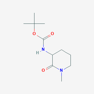 molecular formula C11H20N2O3 B8415263 Tert-butyl(1-methyl-2-oxopiperidin-3-yl)carbamate 