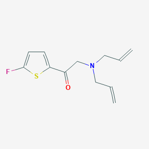 molecular formula C12H14FNOS B8415275 2-(Diallylamino)-1-(5-fluoro-2-thienyl)ethanone 