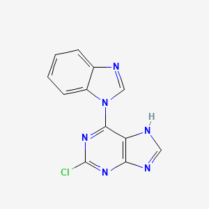 6-(1H-benzimidazol-1-yl)-2-chloro-9H-purine